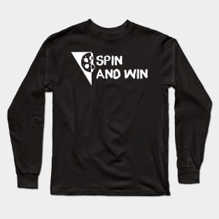 Spin and Win Cycling-Biking Workout Design Long Sleeve T-Shirt